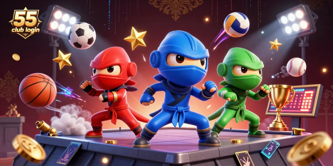 Engage in thrilling action with 55 club login on ninja chameleons amidst dynamic casino sports elements.