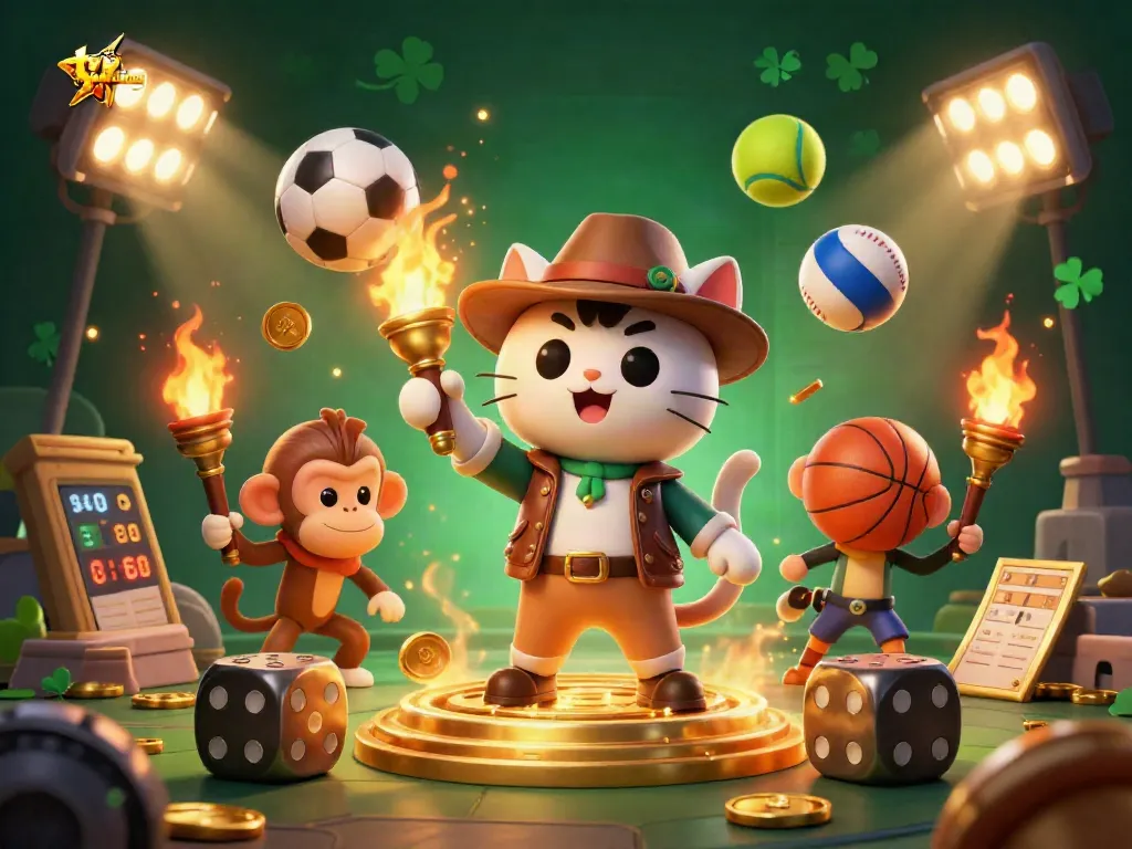 Experience the thrill of ty le nha cai and sports betting with dynamic cartoon explorers in a lush temple setting.