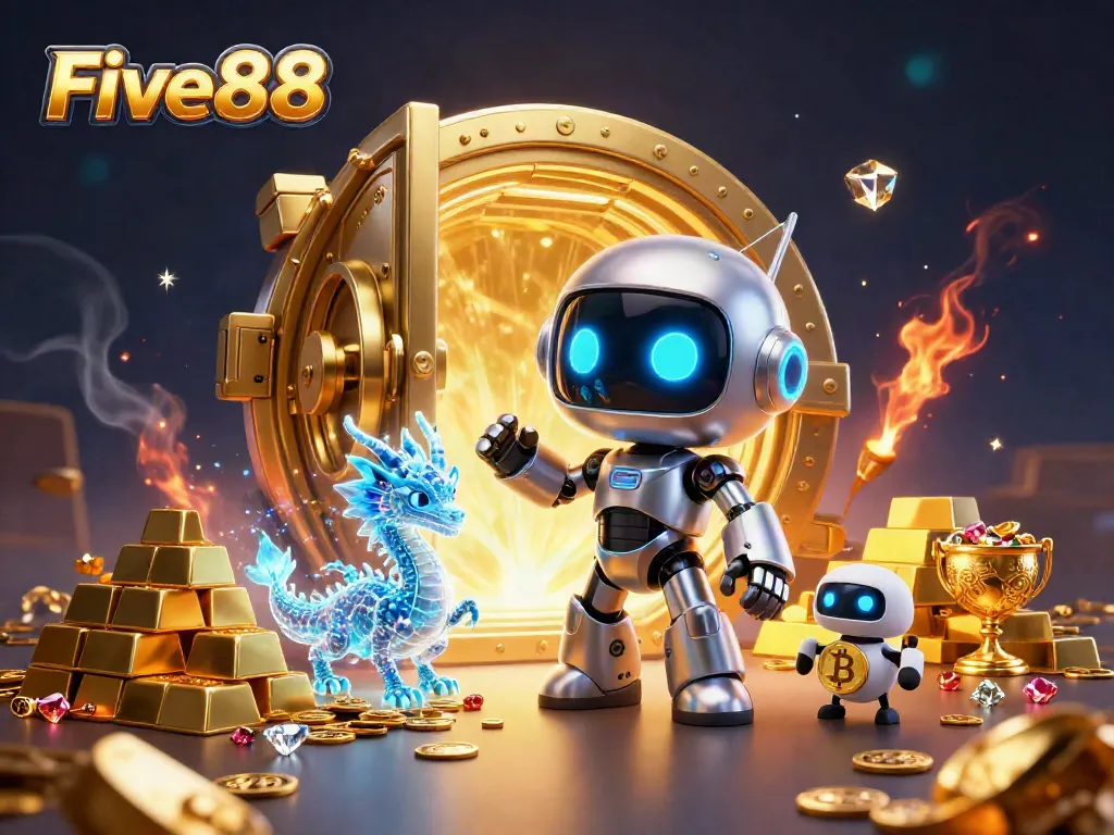 Engage with Five88's vibrant gaming experience featuring futuristic elements and thrilling rewards.