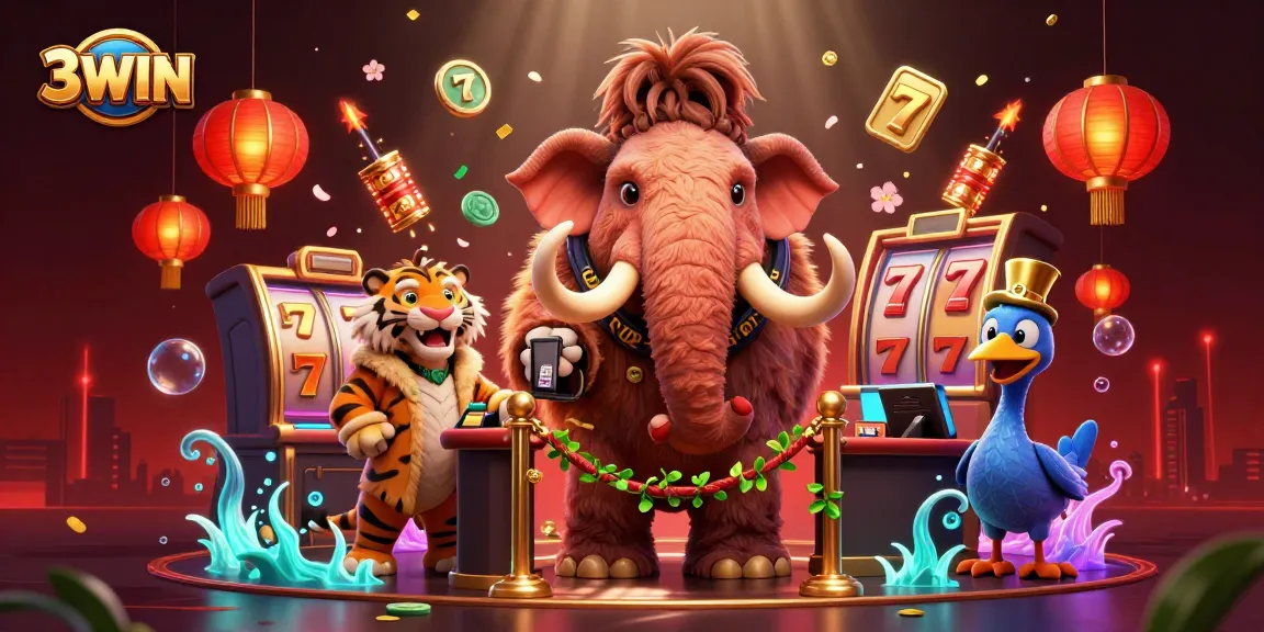 3WIN and its exciting atmosphere welcome players with vibrant casino elements, joyful excitement, and a rich gaming experience.