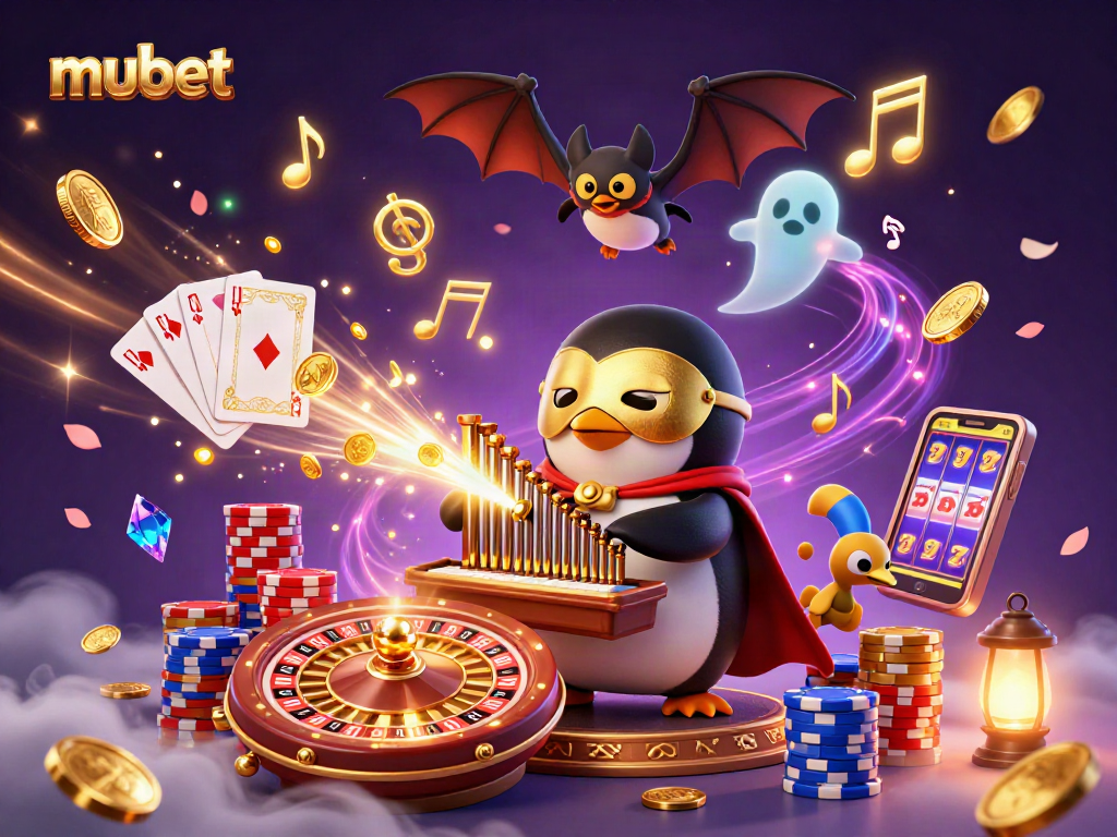 Play winning games at mubet with our vibrant casino art showcasing excitement and fun!