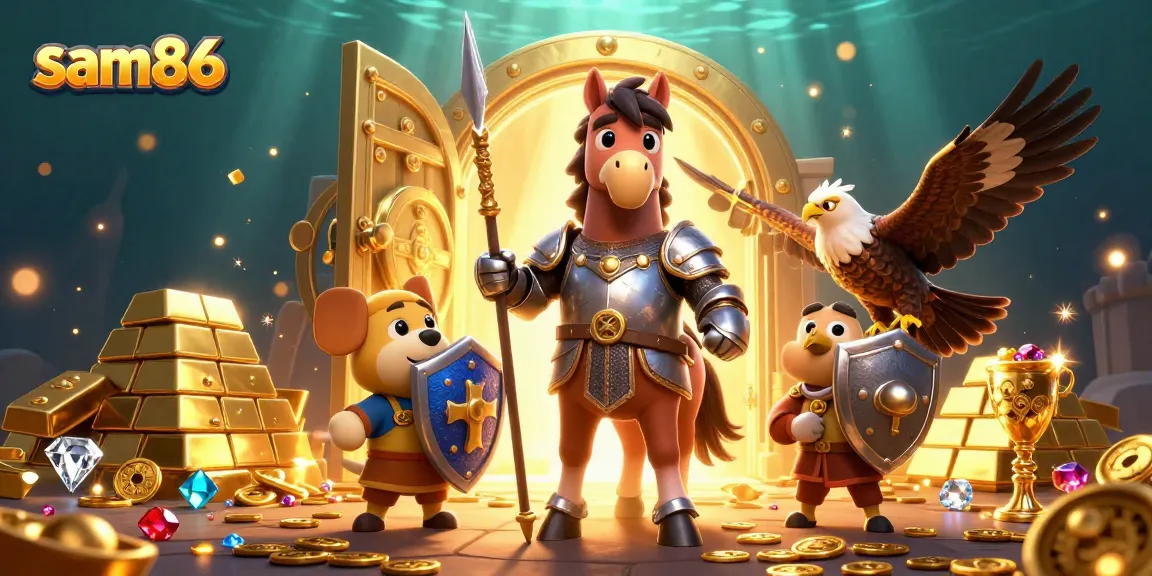 Immersive sam86 online gaming experience showcasing treasure hunting undersea adventure.