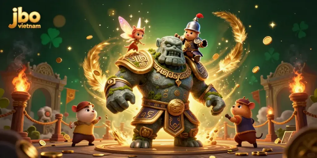 Experience the thrill of jbo vietnam with a magical casino scene featuring dynamic characters and rich details.
