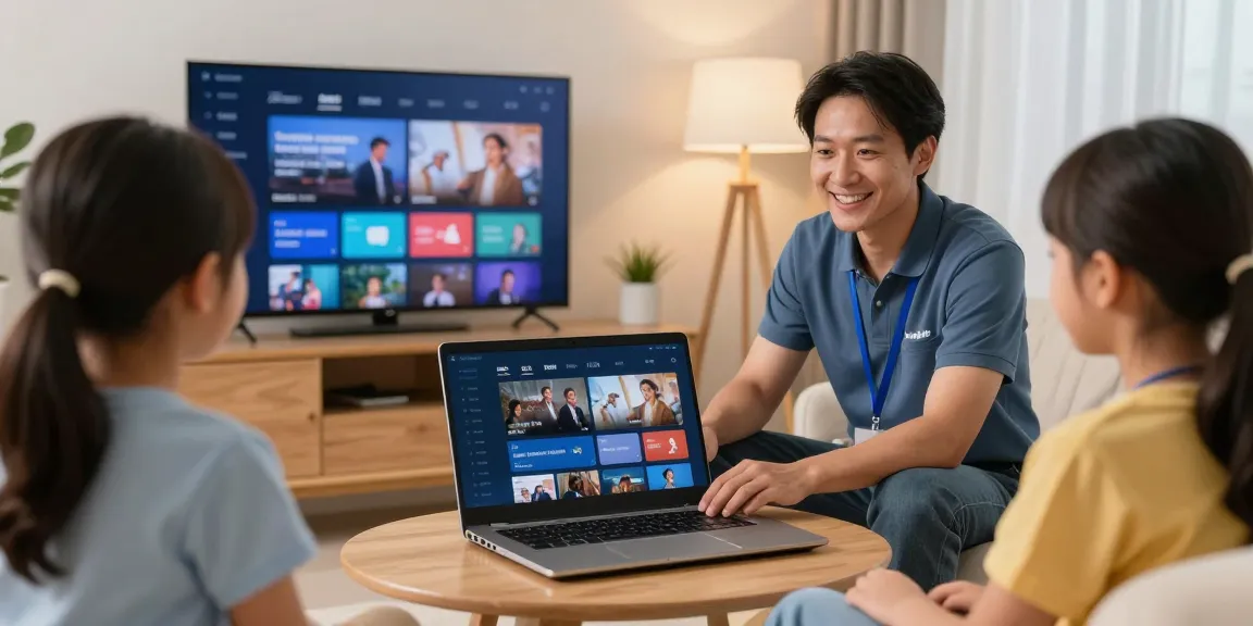Trusted British IPTV provider offering reliable streaming setup in a local household with professional service.