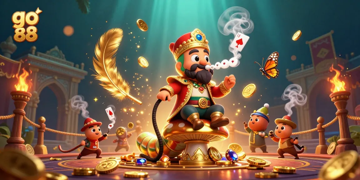 Experience thrilling gameplay at go 88 with vibrant characters in a lavish casino scene.