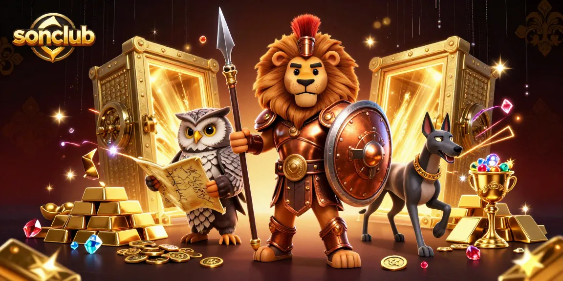 Engage with exciting games at sonclub, featuring thrilling 3D characters and dazzling casino elements.