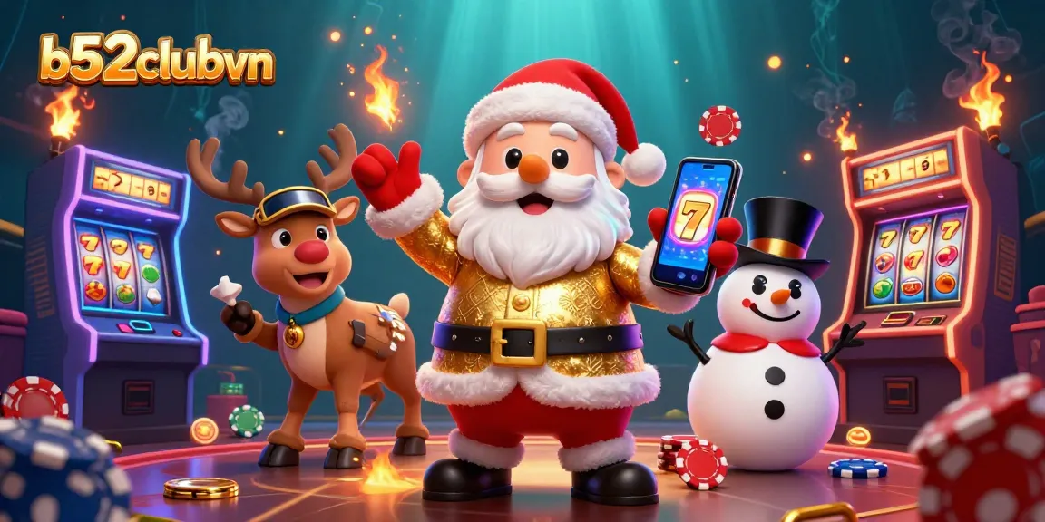 Bets soar with joyful Santa and friends at b52clubvn as slots spin and the jackpot gleams.