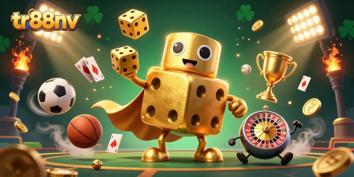 Engage in thrilling games at tr88nv with golden dice golem and dynamic sports elements.