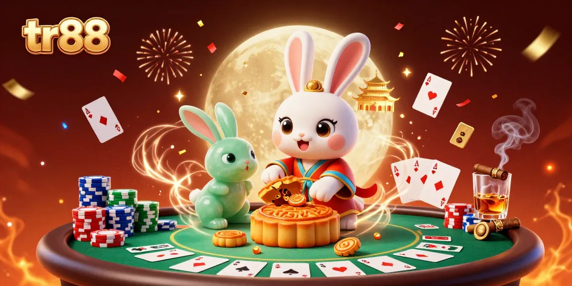 Experience thrilling gaming at tr88 with a festive casino atmosphere showcasing poker elements